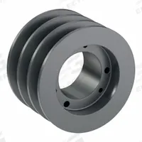 APPROVED VENDOR V-Belt Pulley: C50, 3 Groove, 5.4 in OD, Bushed Bore, SK, For C/CX Belt Section (MPN 3C50SK). Key specifications — Pulley Industry Number: C50; Pitch Diameter: 5 in (C); For Belt Section (broad, with similar types): C or CX.