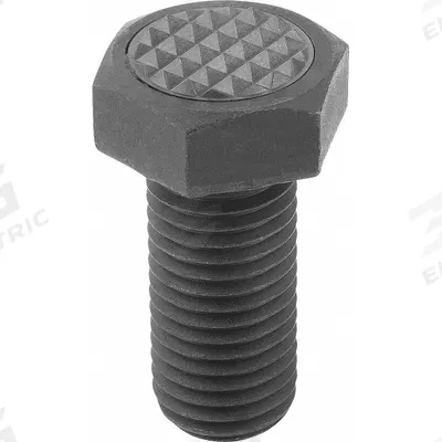 KIPP Hex Head Gripper Screw w/Serrated Pad: Black Oxide Coated Steel Screw - Hex Head Gripper Screws with Serrated Carbide Pad