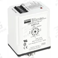 DAYTON Multi-Function Time Delay Relay: Socket Mounted, 120V AC, 10 A, 11 Pins/Terminals (MPN 6A855). Key specifications — Delay Function: Multi Function; Mounting Style: Plug-In; Input Voltage: 120V AC/DC; Brand: DAYTON.