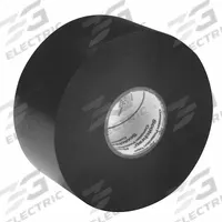 3M Electrical Tape: 2 in Wd, 33 3/8 yd Lg, 10 mil Thick, Vinyl, Rubber, Indoor/Outdoor, Black, 50 (MPN 50-UNPRINTED-2X100FT). Key specifications — Series: 50.