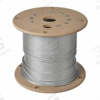 LEXCO CABLE Wire Rope: Galvanized Steel, 7 x 7, 184 lb Working Load Limit, 500 ft Overall Lg, Silver (MPN 3327GAC). Key specifications — End Type: Plain; Brand: LEXCO CABLE.
