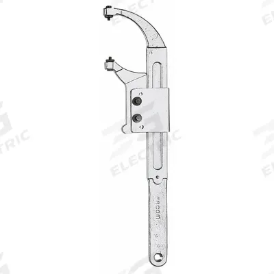 FACOM Pin Spanner Wrench: 0 mm to 50 mm, 1/8 in_3/16 in Pin Dia, 8 1/2 in Overall Lg - Adjustable-Pin Spanner Wrenches