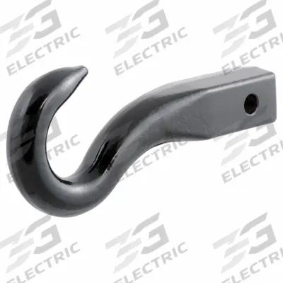 CURT Tow Hook: 3/4 in Overall Hook Size, 2 in Overall Wd, 10 in Overall Lg, Black - Tow & Recovery Hooks