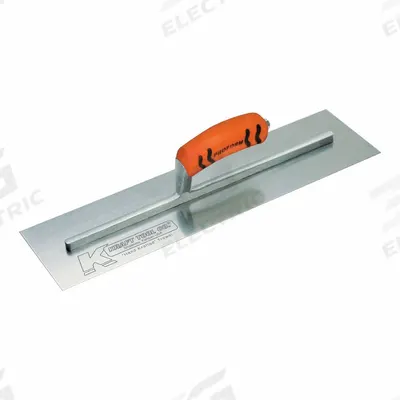 KRAFT TOOL Cement Trowel: Blade Material Carbon Steel, Blade Shape Square - Square-End Finishing Trowels