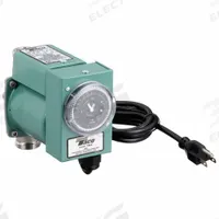 Circulating Pump: 1/40 hp HP, 115V AC, Stainless Steel, 1, 11 gpm, 10 ft Max. Head, Inline (MPN HLS-1). Key specifications — Nameplate Voltage: 115V AC; Connection Type: FNPT; Brand: TACO; Includes Volute: Volute Included; System Type: Potable Water.