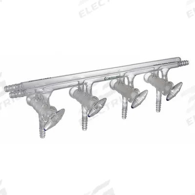 CHEMGLASS Vacuum Manifold: 11 mm Dia, Includes Stopper, Non-Sterile - Vacuum Manifolds