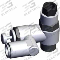 SMC Piloted Non-Return Valve: Universal Fitting, Knurled, 1/2 in Valve Body Size, Meter Out, 1/2 NPT (MPN ASP630F-N04-13S). Key specifications — attr947203: Brass/PBT; attr947205: SMC.