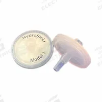 LABEXACT Syringe Filter: Non-Sterile, 0.8 um Pore Size, 100 mL Max Capacity - mL, 25 mm Housing Dia (MPN LE-HYBK1-100). Key specifications — Housing Material: Polypropylene; Inlet Connection Gender: Female; Inlet Connection Type: Male Luer Slip; Outlet Connection Gender: Male; Brand: LABEXACT; Compatible Product Type: Electrical Pipette; Filter Material: Hydrophobic Multi-Layer Barrier; Outlet Connection Type: Luer Slip.