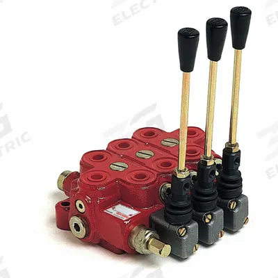 BUCHER HYDRAULICS Lever Operated Sectional Valve: Four-Way / Three Positions - Manual Spool Monoblock Valves