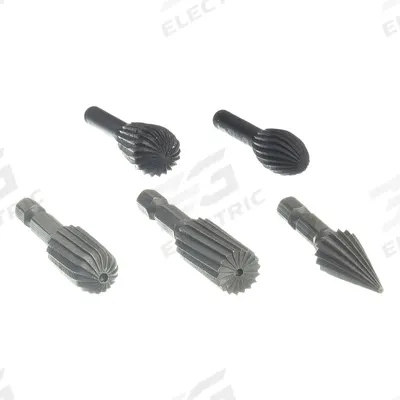 APPROVED VENDOR Rotary File Set: Bronze/Iron/Mild Steel/Plastic/Soft Metal/Wood - Drum Rasps & Files
