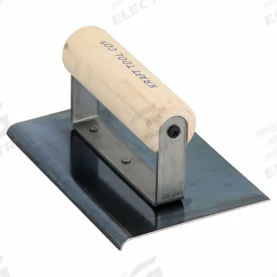 KRAFT TOOL Concrete Sidewalk Edger: Blue Steel, 6 in Blade Lg, 4 in Blade Wd - Handheld Edgers