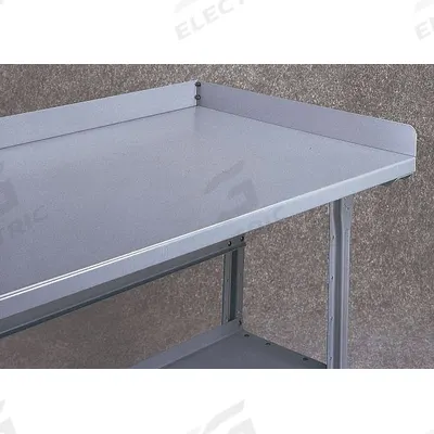 TENNSCO Back & Side Stop Kit: 60 in Overall Wd, 36 in Overall Dp, Steel, Gray - Back & Side Stops