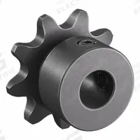 TSUBAKI Single Strand Sprocket: 35, For 3/8 in Chain Pitch, 3/8 in Bore Dia, 9 Teeth, Steel (MPN 35B9F-3/8). Key specifications — Brand: TSUBAKI.