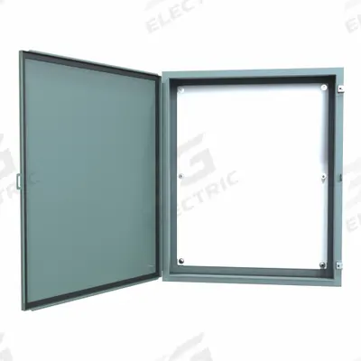 HAMMOND Electrical Enclosure: Steel, 36 in x 30 in x 8 in, NEMA 12/13, w/Panel - Steel Dust-Tight Enclosures