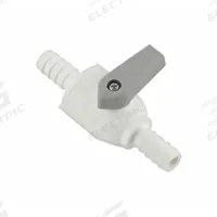 PARKER Manual Two-Way Ball Valve: 1/2 in, Polypropylene, Straight, Barb x Barb, One-Piece, Lever (MPN PBPP8VUC8). Key specifications — Brand: PARKER; Handle: Lever.