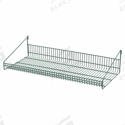 METRO Shelf: 35 1/4 in x 15 3/8 in x 7 3/4 in, 50 lb Load Capacity, Steel, Epoxy Coated - Shelves for Wire Grid Panels