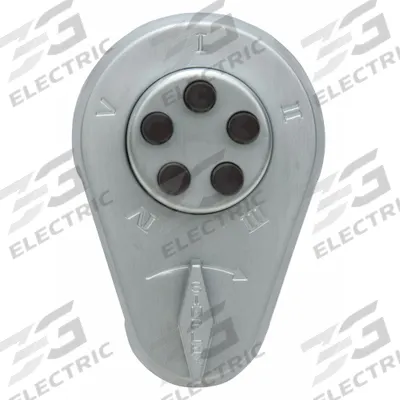 SIMPLEX Mechanical Push Button Deadbolt: 2 1/8 in Door Thick - Max, Push Button - Mechanical Keyless Access Deadbolts