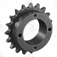 TSUBAKI Sprocket: For 40 Chain, 19 Teeth, 3.038 in Pitch Dia, 3.296 in Outside Dia, Steel (MPN 40H19). Key specifications — Brand: TSUBAKI; Required Bushing Series: H1.