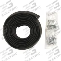 FROST KING Door Bottom Seal: Single Fin Insert, 9 ft Lg, 2 1/4 in Wd, 3/16 in Ht (MPN G9H). Key specifications — Flange Material: Rubber; Brand: FROST KING.