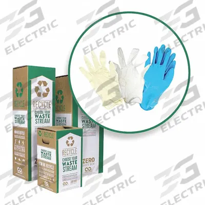 TERRACYCLE REGULATED WASTE Disposable Gloves Box: S, 20 in Overall Lg - Disposable Glove Prepaid Recycling