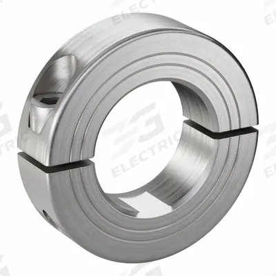 RULAND MANUFACTURING Shaft Collar: 2-Piece, Metric, Round, Clamp-On, 30 mm Bore Dia - Stainless Steel Shaft Collars