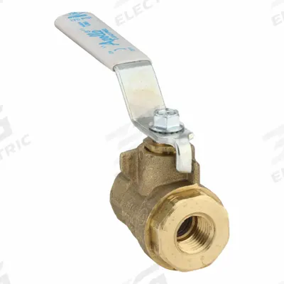 APOLLO Manual Two-Way Ball Valve: 1/4 in, Brass, Straight, FNPT x FNPT - Brass Ball Valves