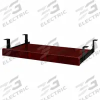 BOSS Keyboard Tray: Wood, Mahogany, 1 1/4 in Overall Ht, 14 1/2 in Overall Wd, 23 1/2 in Overall Dp (MPN N200-M). Key specifications — Brand: BOSS; Color: Mahogany; Arm Style: Slide; For Use With: Credenzas; Material: Wood.