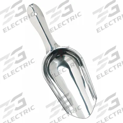 CRESTWARE Ice Scoop: Silver, Ice Scoop, Stainless Steel - Kitchen Scoops