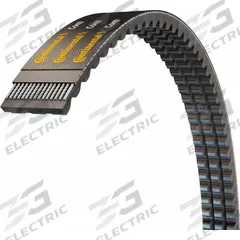 CONTINENTAL Banded Cogged V-Belt: 3/3VX850, 3 Ribs, 85 in Outside Lg, 3/8 in Top Wd, 5/16 in Thick (MPN 20040718). Key specifications — Belt Material: EPDM.