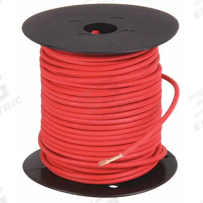 GROTE Primary Automotive Wire: GPT, 100 ft, 1 Conductor, 10 AWG, Red - PVC-Insulated General Purpose Primary Wires