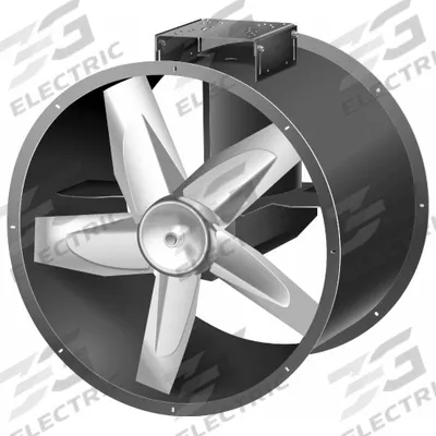 ACME Tubeaxial Fan: Clean Air, 36 5/8 in Blade, Belt Drive - Low Sound, Clean Air Belt Drive Fans without Drive
