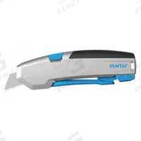 MARTOR Smart Knife: 6 in Overall Lg, Rubberized, 3/4 in Overall Wd, Aluminum, Black/Blue/Gray (MPN 625001.02). Key specifications — attr307884: Quick-Change; attr307885: Steel Blunt Tip; attr307882: Gray; attr307878: Rubberized; attr307881: Aluminum; attr324892: MARTOR.