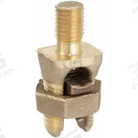 Grounding Split Bolt Connector with Stud: Copper Alloy, 1 Grounding Wires (MPN KC28B1). Key specifications — Brand: BURNDY; Grounding Wire Size: 1 to 4/0 AWG SOL; Material: Copper; Series: K2C; Thread Size: 5/8"-11; Manufacturer Part Number: KC28B1.
