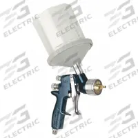 DEVILBISS HVLP Spray Gun: HVLP, 11 in to 12 in, 1/4 in Air Inlet Size, Coatings/Paints/Primers, NPT (MPN FLG-HVG-315). Key specifications — Brand: DEVILBISS; Air Consumption: 13.5 cfm @ 23 psi; Air Inlet Type: NPT; Compatible Fluid Type: Primers; Includes: Adapter; Material: Aluminum.
