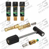 TRACERLINE UV Leak Detection Kit: UV Leak Detection Kit, 1 Pieces, R-1234yf (MPN TP9812-BX). Key specifications — Brand: TRACERLINE; Includes: EZ-Ject Dye Injector Assembly; Size: (3) 0.25 oz Cartridges of Hybrid Vehicle/Ester A/C Dye; Tool Type: UV Leak Detection Kit; For Use With: R-1234yf.