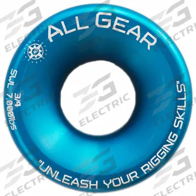 ALL GEAR Ring: Premium Aircraft Aluminum, Blue - Low Friction Rigging Rings