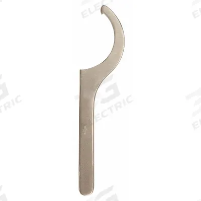 AMPCO Hook Spanner Wrench: 1 9/16 in to 1 11/16 in, 6 3/4 in Overall Lg - Fixed-Hook Spanner Wrenches