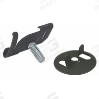 B-LINE BY EATON Clip: 1 in Lg, 1 in Wd, 1 in Ht, Zinc Plated, For 15/16 in T-Bar/Light Fixtures (MPN BA-4-16). Key specifications — For Use With: 15/16 in T-Bar; Includes: BA-4-WN Wing Nut With Impression; Accessory Type: Clip; Finish: Zinc Plated; Brand: B-LINE BY EATON.