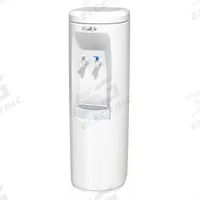 OASIS Plumbed Water Dispenser: Freestanding, Cold/Room Temp, White, Polyethylene, 40 1/2 in Ht, Adj (MPN POUD1SK). Key specifications — Water Type: Still; Operating Voltage: 115V AC; Power Source: Electric Corded; Water Temperature Types: Room Temperature; Brand: OASIS; Housing Color: White; Material: Plastic.