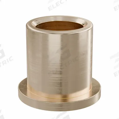 OILITE Flanged Sleeve Bearing: Bronze, SAE 841, 5/8 in Bore, 7/8 in OD, 1 in Lg - Lubricated General Purpose Metallic Flanged Sleeve Bearings