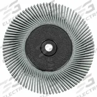 SCOTCH-BRITE Radial Bristle Brush: Type A, 6 in Dia x 1/2 in Wd, 1 in Arbor, Ceramic, 50 Grit (MPN 61500151461). Key specifications — Brand: SCOTCH-BRITE.