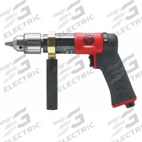 CHICAGO PNEUMATIC Air-Powered Drill: 1/2 in Chuck, Light Duty, 840 RPM, 0.5 hp, Keyed, Reversible (MPN CP9789C). Key specifications — attr1320790: CHICAGO PNEUMATIC.
