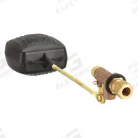 WATTS Float Valve Assembly: For Water Media, Straight Valve Body, Rectangular, Bulkhead, Bronze, Adj (MPN C3/8TF). Key specifications — Mounting: Bulkhead; Arm Adjustability: Adjustable; Brand: WATTS; Connection Type - Side 1: Compression; Connection Type - Side 2: Compression; Flow Rate: 1.5 gpm @ 50 psi; For Media: Water; Valve Series: C3/8TF.