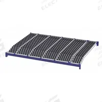 UNEX ROLLER RACK Gravity Flow Shelf: Tilt, 96 in x 72 in x 2 5/8 in, 3,000 lb Shelf Capacity, Steel (MPN RR99K2W8X6-L). Key specifications — Shelf Angle: Tilt; Finish: Powder Coated; Material: Steel; Brand: UNEX ROLLER RACK.