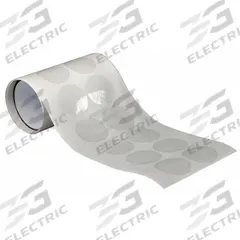 TAPECASE Film Tape: Disc, 1 1/2 in Dia, 3 mil Thick, Transparent, Acrylic, Glass/Metal, 500 PK (MPN 15C578). Key specifications — attr1244599: TC3001; attr1244598: Transparent.