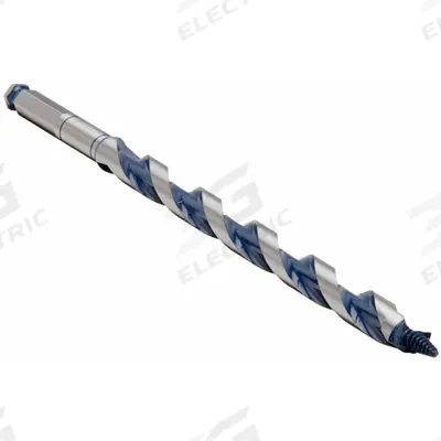 BOSCH Hybrid Drill Bit: 3/8 in Drill Bit Size, 13 in Overall Lg, Hex Shank - Hybrid Spur & Ship Auger Drill Bits