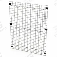 HUSKY RACK & WIRE Welded Wire Panel: 5 ft H x 4 ft W x 1 1/2 in D, Black, Powder-Coated (MPN V0405). Key specifications — attr1283297: Powder-Coated; attr1283316: Steel; attr1283313: Yes; attr1283333: HUSKY RACK & WIRE.