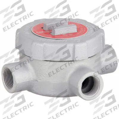 APPLETON ELECTRIC Conduit Outlet Body: Iron, GU, 1/2 in Trade Size, X Body - X, XAT and XTF Round Body - Cross Type
