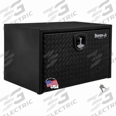 BUYERS PRODUCTS Underbody: Underbody Truck Box, Single Drop-Down Door Door, 18 in Overall Dp - Single Drop-Down Door Boxes