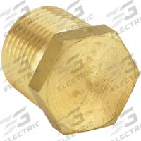 PARKER Plug: Plug, CA360 Brass, 3/8 in, NPT Threaded, 3,900 psi, 25/32 in Lg (MPN 3/8 HP-B). Key specifications — Maximum Operating Pressure: 3,900 psi.